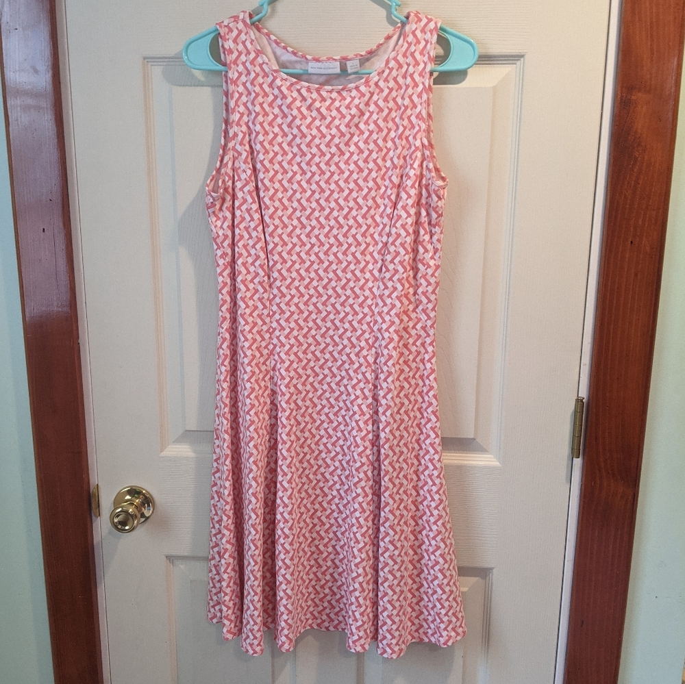 Pink and white sundress